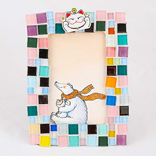 BestTeam Mixed Color Crystal Mosaic Tiles, Transparent Glass Mosaic Tiles Glass for Art Crafts DIY Children Puzzle Handmade Mate