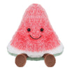Apricot Lamb Toys Plush Fresh Watermelon Stuffed Fruit Soft Cuddly Perfect For Child 5.9 Inches
