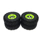 KingVal Replacement 2PCS Left + 2PCS Right Wheel Tyre Tire RC Parts Compatible with WLtoys 12428 12427 124006 1/12 RC Car