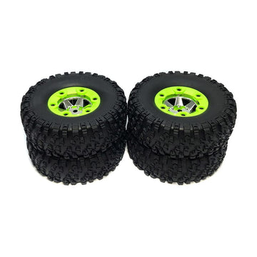 KingVal Replacement 2PCS Left + 2PCS Right Wheel Tyre Tire RC Parts Compatible with WLtoys 12428 12427 124006 1/12 RC Car