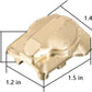 WEISHUJI 2pcs Brass Diff Cover, Brass Differential Cover, Heavy Duty Brass Axle Differential Cover for TRX4 T4 Upgrades 1/10 RC