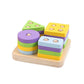 Atorse Wooden Shape Matching Stacking Toys Blocks Sensory Learning Toys For Kids A