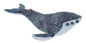 Wild Republic Humpback Whale Plush Toy, 13" Cuddlekins, Multi-Color, Soft Polyester Stuffed Animal for Kids - Model 22453