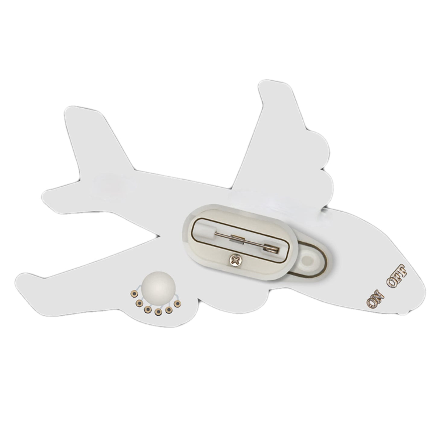 Blinkee Airplane Flashing Body Light Lapel Pins