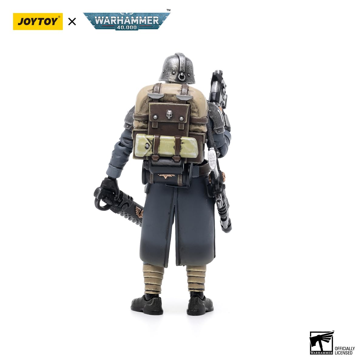JOYTOY Warhammer 40K Astra Militarum Death Korps of Krieg Veteran Squad Sergeant 1/18 Action Figures Joy Toy Mecha Figure Model