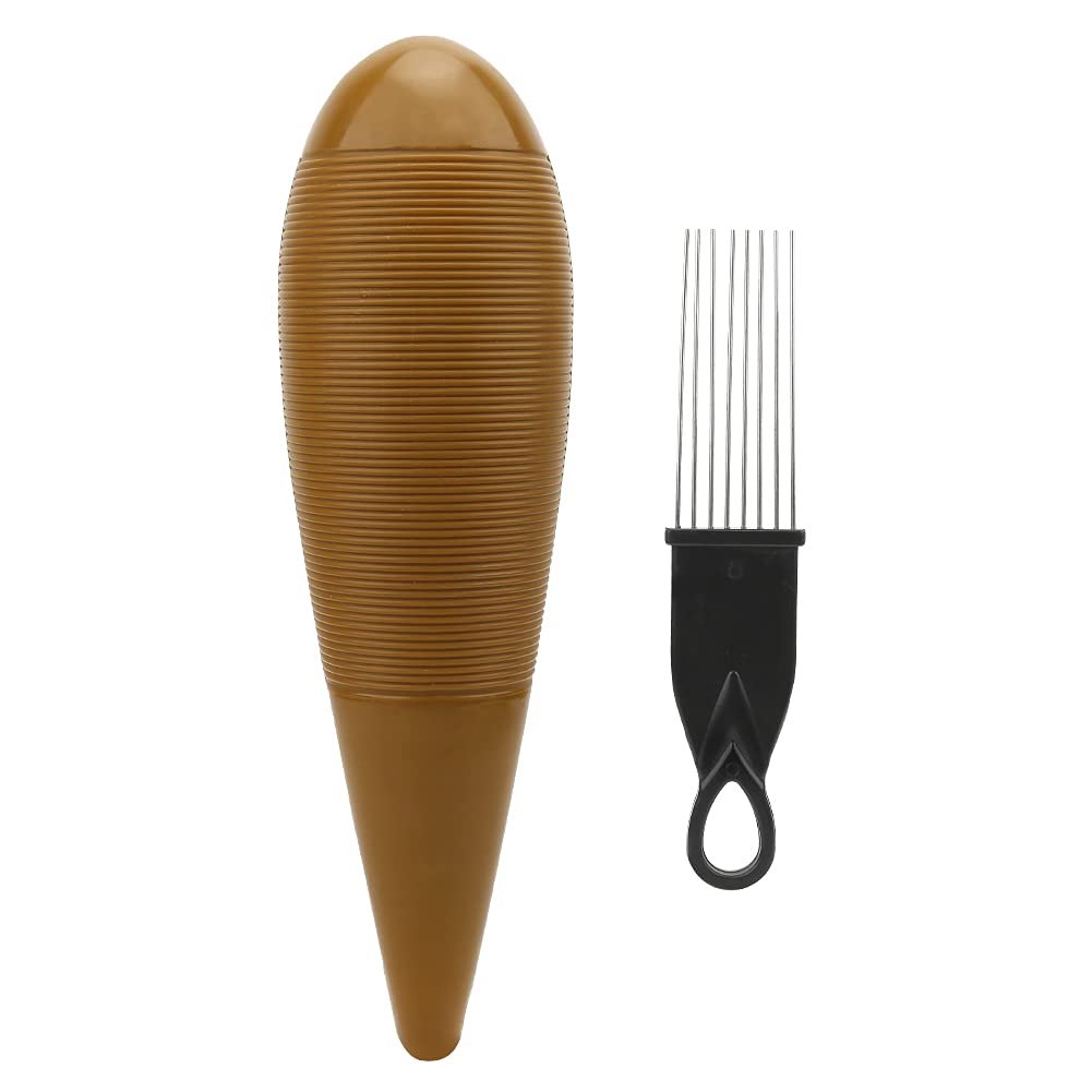 Janzoom Guiro With Scraper, Plastic Orff Instrument Interesting Graceful For Kids For Beginner