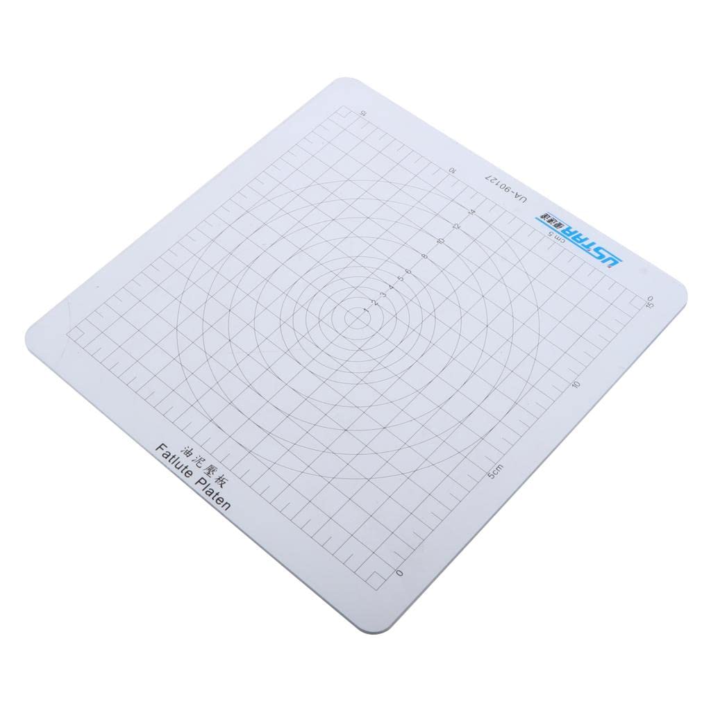 Merishopp Transparent Craft Board UltraLight Clay Modeling Tools Play Rub Beads Mat