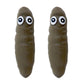 Deermon 2 Pack Novelty Sensory Poo Shape Stress Relief Stretchy Fidget Toy, Brown Fool Tricky Prank Poop Joke Autism Toys & Part