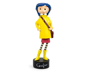 Surreal Entertainment Coraline In Rain Coat Pvc Bobble Figure For Adults Only | Collectible Bobblehead Action Figure, Desk Toy A