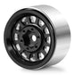 Morlordy 4Pcs 1.0 Plus Beadlock Wheel Rims For 1/24 Rc Crawlers Axial Scx24 Gladiator Deadbolt Bronco C10 Jlu Upgrade Parts (Bla