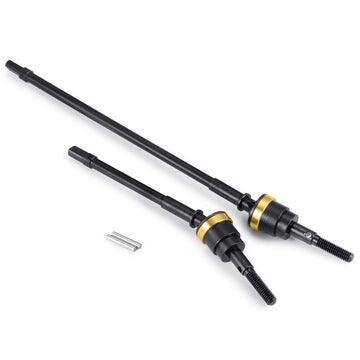 WEFEINO 2Pcs HD Steel Front Axle CVD Drive Shafts for 1/10 Axial Wraith 90018 RC Crawler Car
