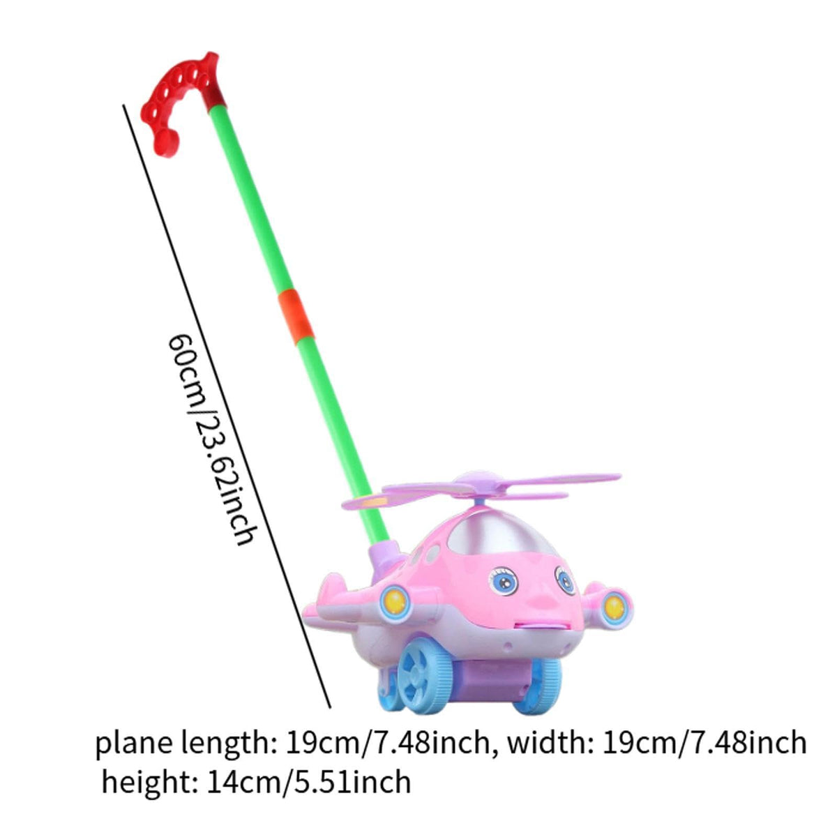 Merishopp Push Along Walking Toy Early Education Learning Walking Toy For Age 13 Kids Pink