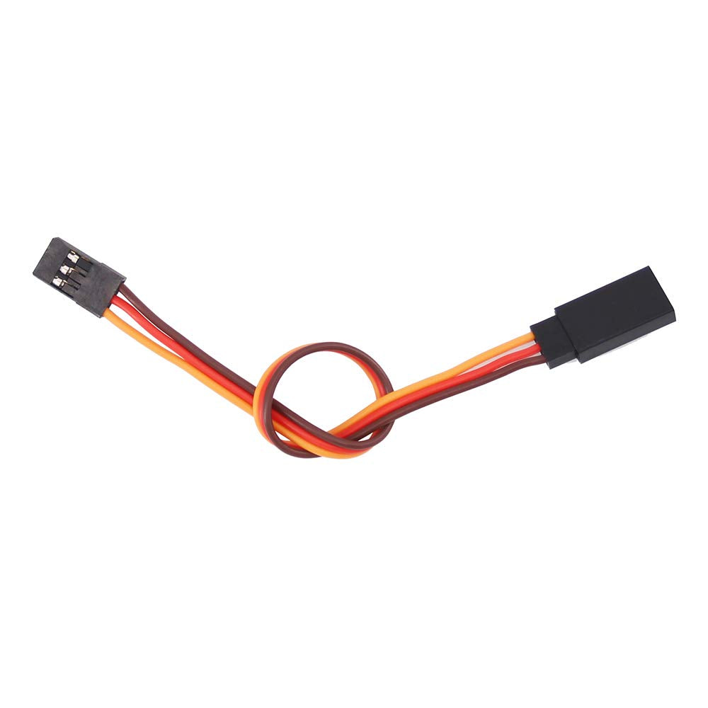 OliYin 20pcs 22awg 60 Cores Male to Female 5.90inch Lead Plug Servo Extension Wire Cable Line for RC Model Aircraft Stranded Fut