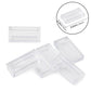Feleph Transparent Clear 1×2 Tile ×700 Parts And Pieces Flat Bricks, Bulk Building Blocks For Smooth Surface Wall Floor, Toy Accessories Compatible With Major Brands