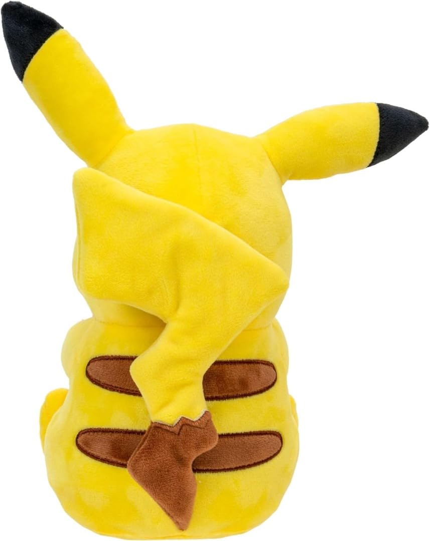 Pokemon Pikachu Plush Toy with Oran Berry 20 cm - Black Polyester Model JAZPKW2699