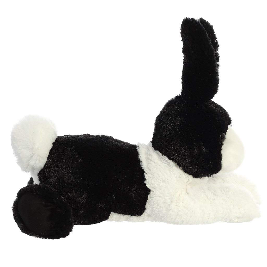 Aurora Adorable Flopsie Dutch Rabbit Stuffed Animal - Playful Ease - Timeless Companions - Black 12 Inches