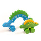 Jack Rabbit Creations Stegosaurus Mommy & Baby Push, Toy