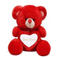 THEPRINTSHINE Cute Customized Ultra Soft Red Teddy Bear for Kids, Gifrlfriend, Babies l Loveable Teddy Bear Perfect Present for 