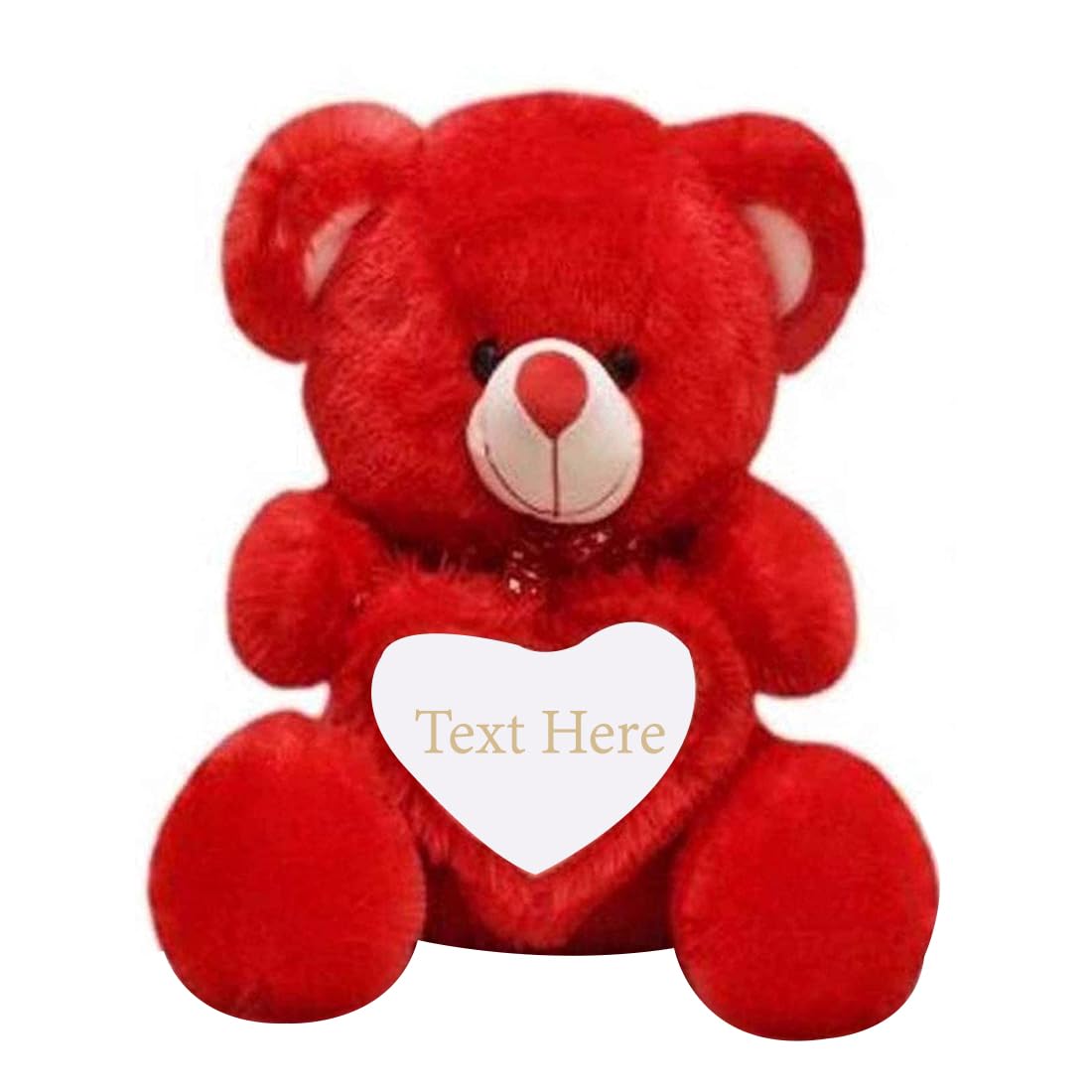 THEPRINTSHINE Cute Customized Ultra Soft Red Teddy Bear for Kids, Gifrlfriend, Babies l Loveable Teddy Bear Perfect Present for 