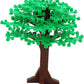 4Pcs Large Trees City Building Block Compatible With Major Brand - Classic Bricks Pieces And Parts Toy Set 6.7Inch Height Botanical Forest Garden Plant Accessories