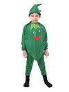 The Dance Bible Ladyfinger Fancy Dress With Jumpsuit For Kids 2-4 Years | Boys & Girls Vegetable Cutout Costume For School Funct