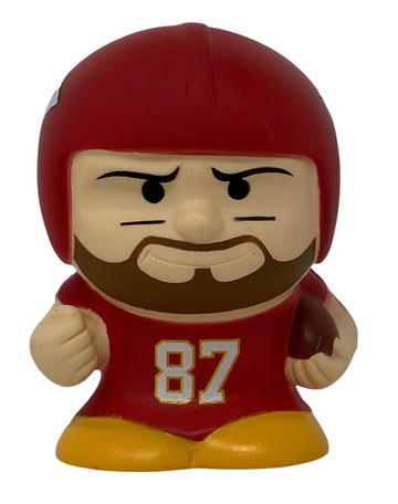 Party Animal NFL Jumbo Squeezymates Kansas City Chiefs Kelce Figurine, Team Colors, 4 Tall