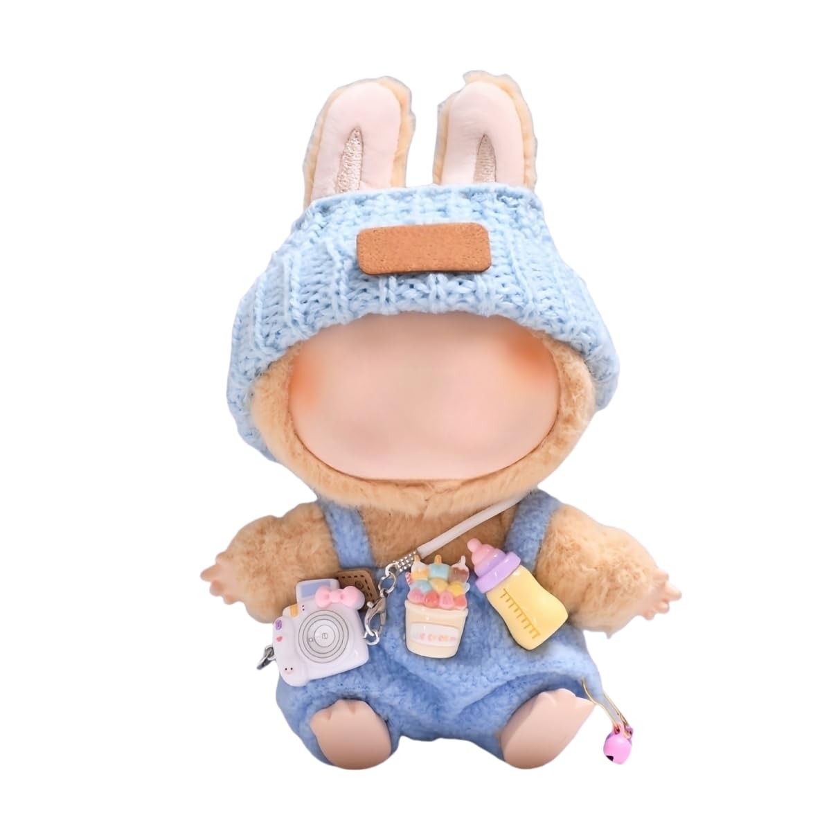 Generic Clothes Compatible With Labubu Doll 17Cm,Outfits Accessories High-End Dolls Fashion Clothing (Pink(B))