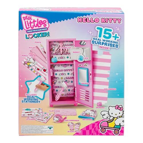Real Littles Hello Kitty Micro Locker With Over 15 Tiny Surprises Inside! Customize And Decorate Your Locker And Discover Real W