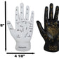 Ebros Gift Ancient Mystical Psychic Fortune Teller Chirology Palmistry Hand Palm With Lines And Symbols Figurine Decor Witchcraft Spiritual Divinity Statue For Palmists Readers (Black And White Set)