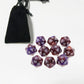 Yiotfandoll 10PCS Polyhedral Dice D20 Dice 20mm Acrylic 20 Sided Dice Game Dice for RPG MTG DND Dice Table Games (Coffee Purple)
