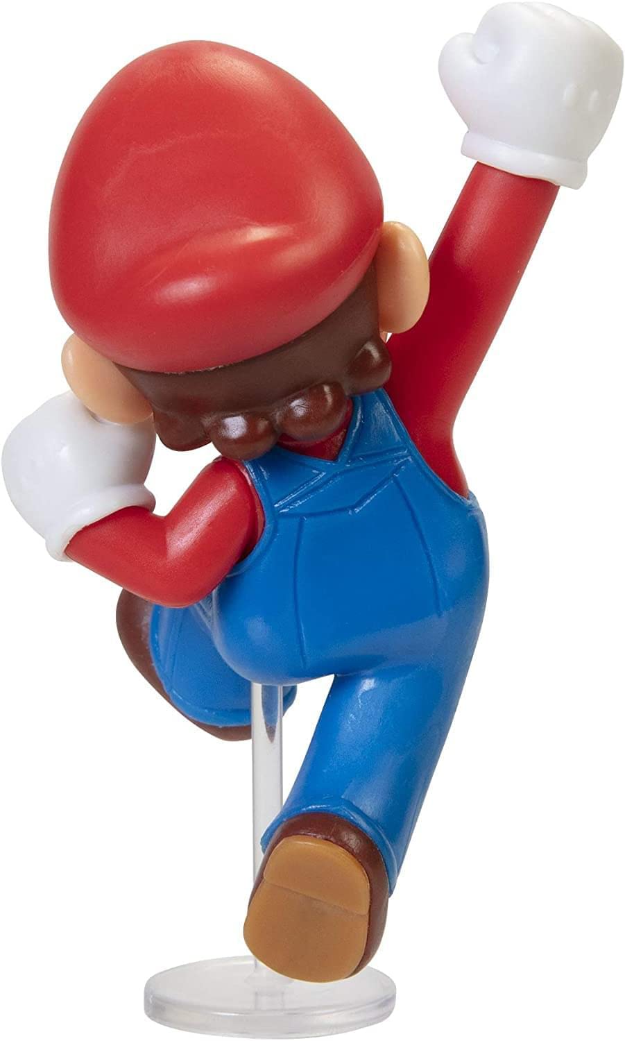 Super Mario Action Figure - 2.5 Inch Jumping Mario Collectible Toy, Red, Plastic, Model 404574
