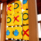 Gorilla Playsets 07-0010 Tic Tac Toe Spinner Activity Panel For Swing Sets, Yellow