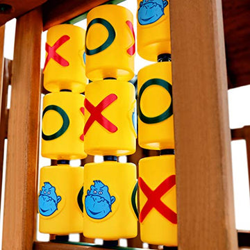 Gorilla Playsets 07-0010 Tic Tac Toe Spinner Activity Panel For Swing Sets, Yellow