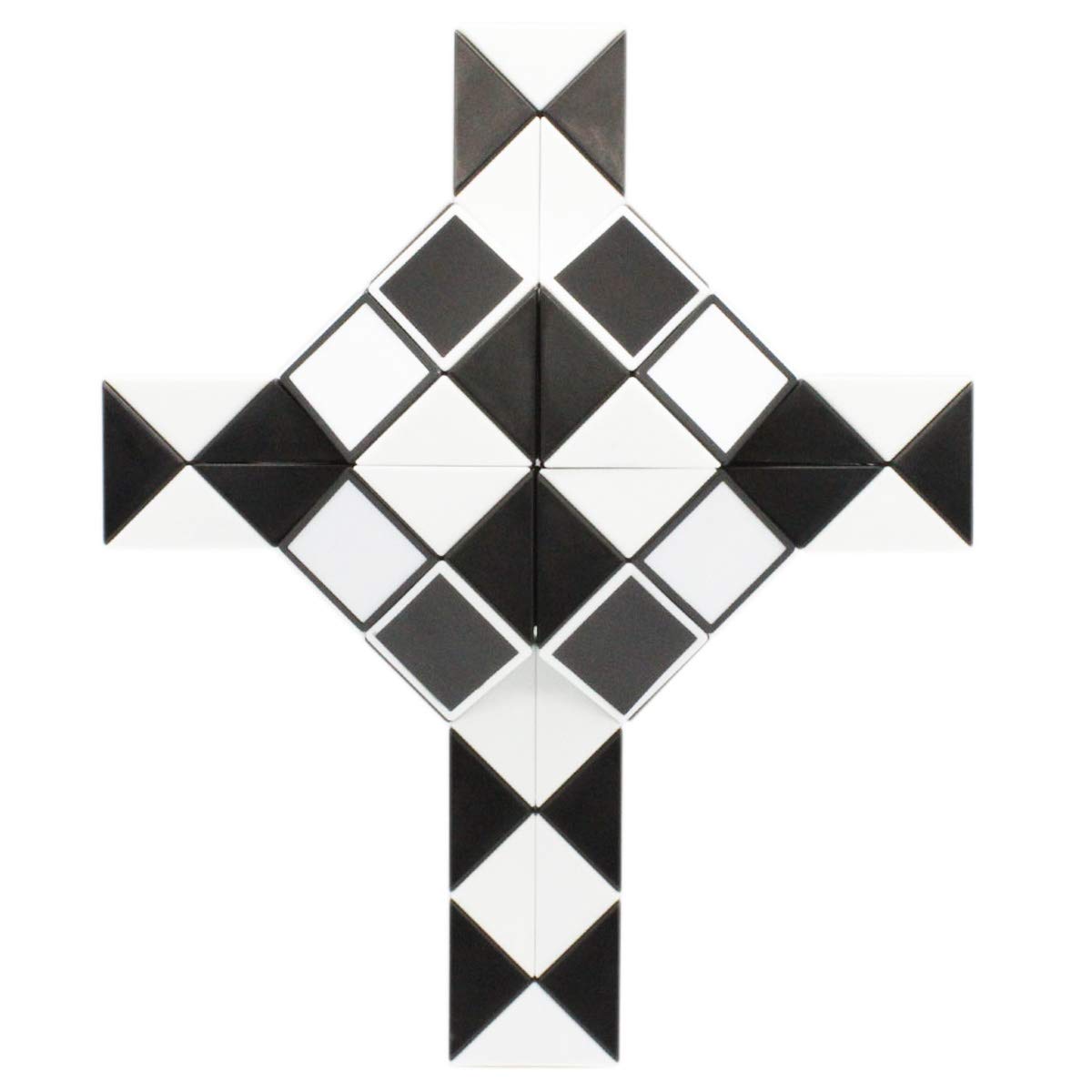 Mipartebo Magic Snake Cube Twist Puzzle, Large Size, Black, Model ZCMC2472, Fidget Toy for Kids, Adults & Teens