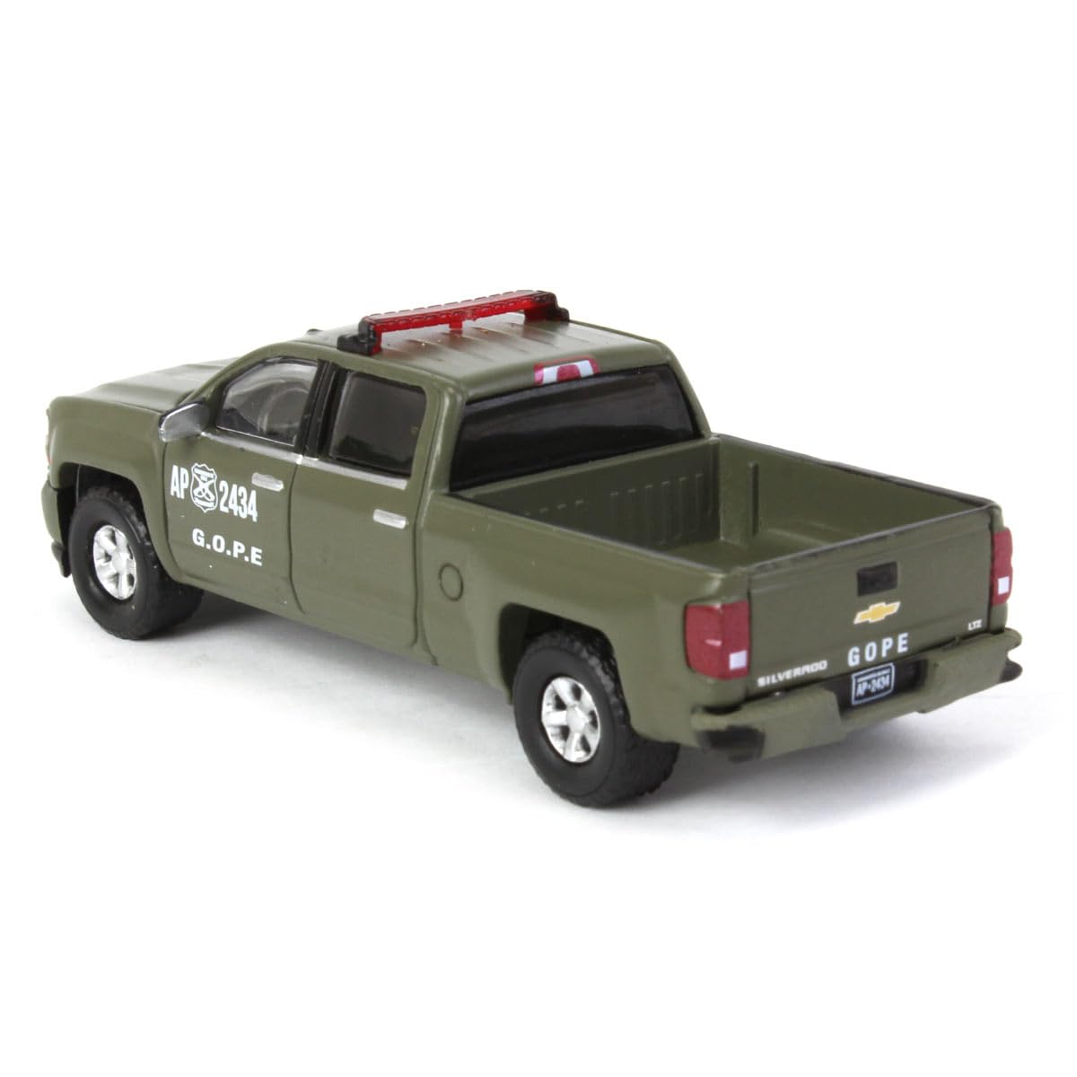 2018 Chevy Silverado Z71 Pickup Police Carabineros De Chile (Gope) Hobby Exclusive Series 1/64 Diecast Model Car By Greenlight 3