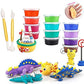 Promote Trader Air Dry Clay Craft Kits For Kids 12 Colors Clay In Cans Modelling Clay With Tools Set For Boys Girls Best Gift Fo