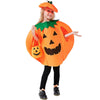 Clooouds 3Pcs Halloween Pumpkin Costume For Kids Children Halloween Pumpkin Cosplay Party Clothes With A Hat,A Bag