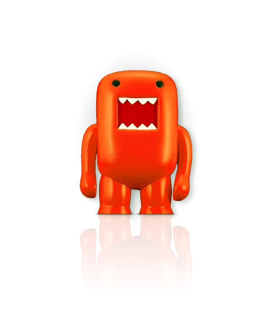 4' Domo Vinyl Figure: Black Light Orange