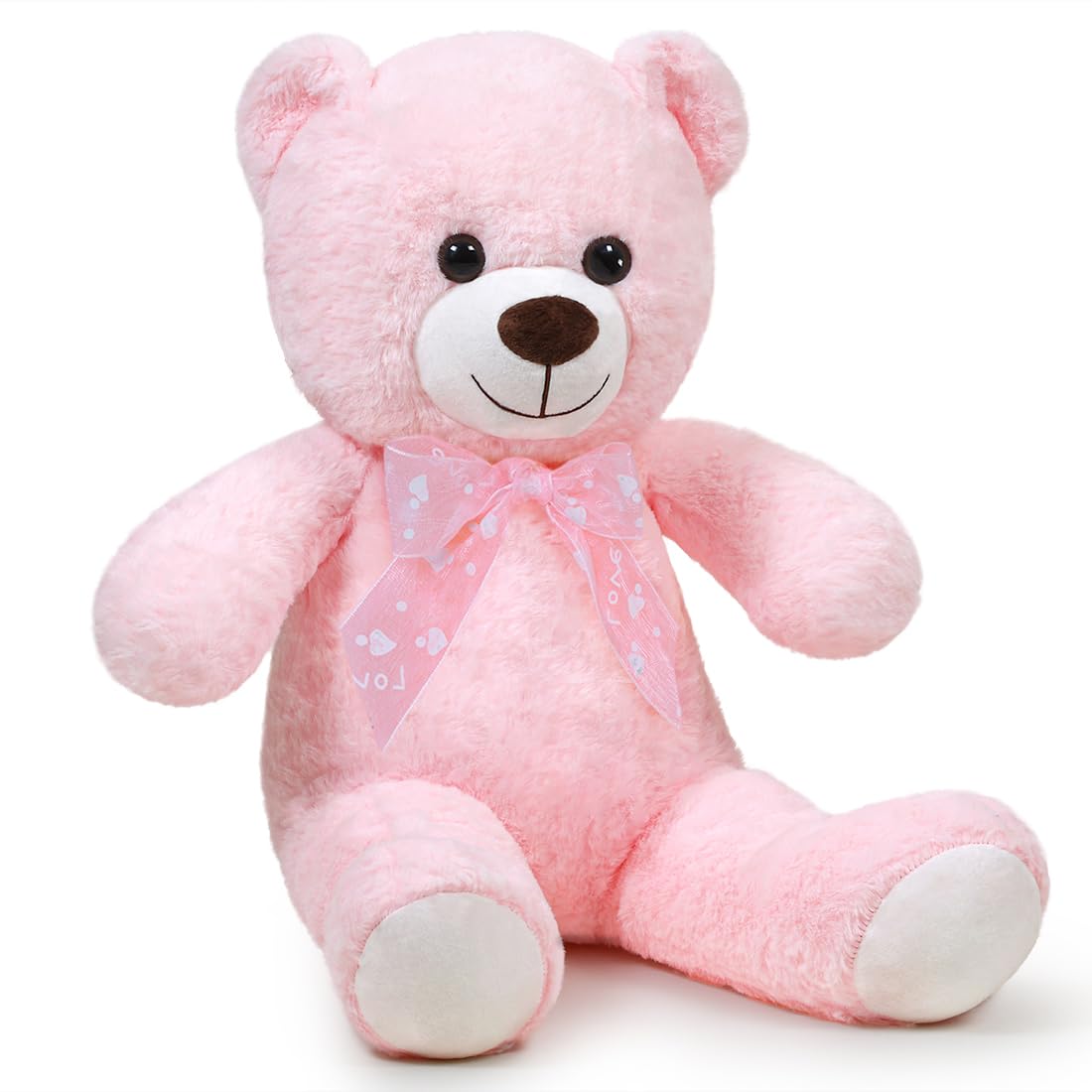 Miaohaha Plush Toy Teddy Bear Cute Stuffed Animal Bear Doll Gift For Girlfriend On Birthday, (Pink,60Cm/23.6In)
