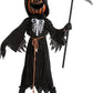 Spooktacular Creations Halloween Child Boy Scarecrow Pumpkin Reaper Costume With Kids Pumpkin Head For Halloween Cosplay, Role Playing (Medium (8-10Yr))