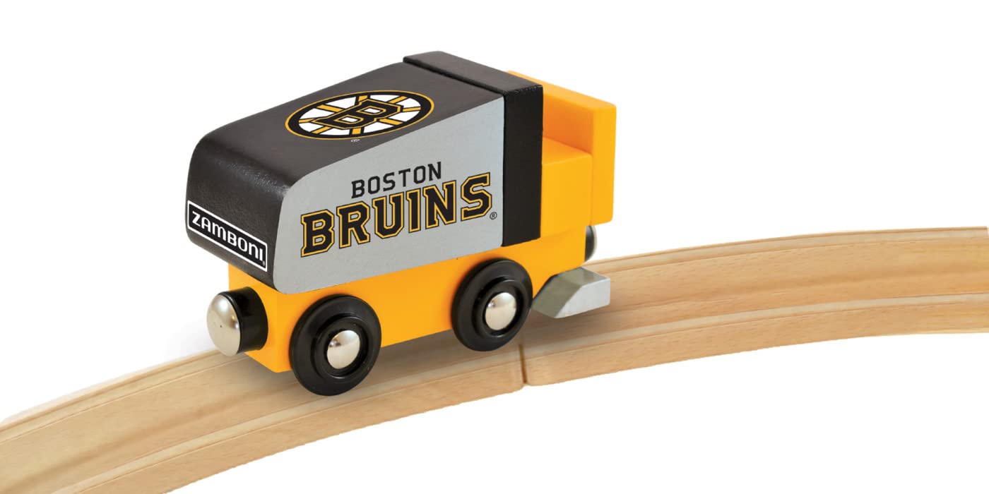 MasterPieces Wood Zamboni Toy - NHL Boston Bruins - One Size, Team Color, Model 41584, Officially Licensed for Toddlers & Kids
