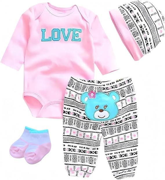 Reborn Baby Dolls Clothes - Outfit Clothing Accessories for 17-22 inch Lifelike Newborn Toy Dolls