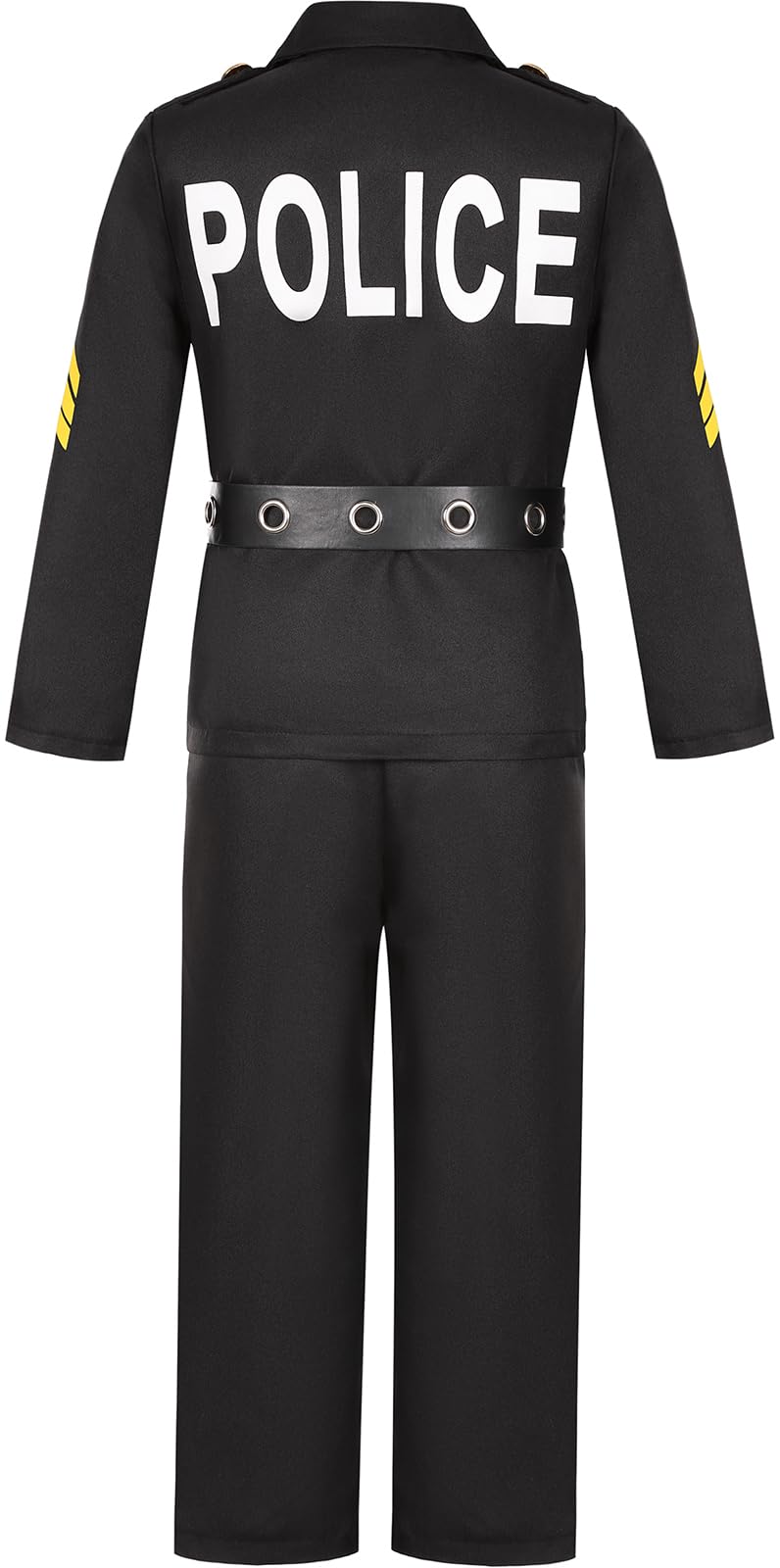 Costumerry Police Officer Costume For Kids Boys Cop Costume Halloween Dress Up (5-7 Years)