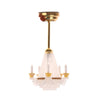 LUOZZY Dollhouse Chandelier Lights - Miniature Led Chandeliers for Dollhouse