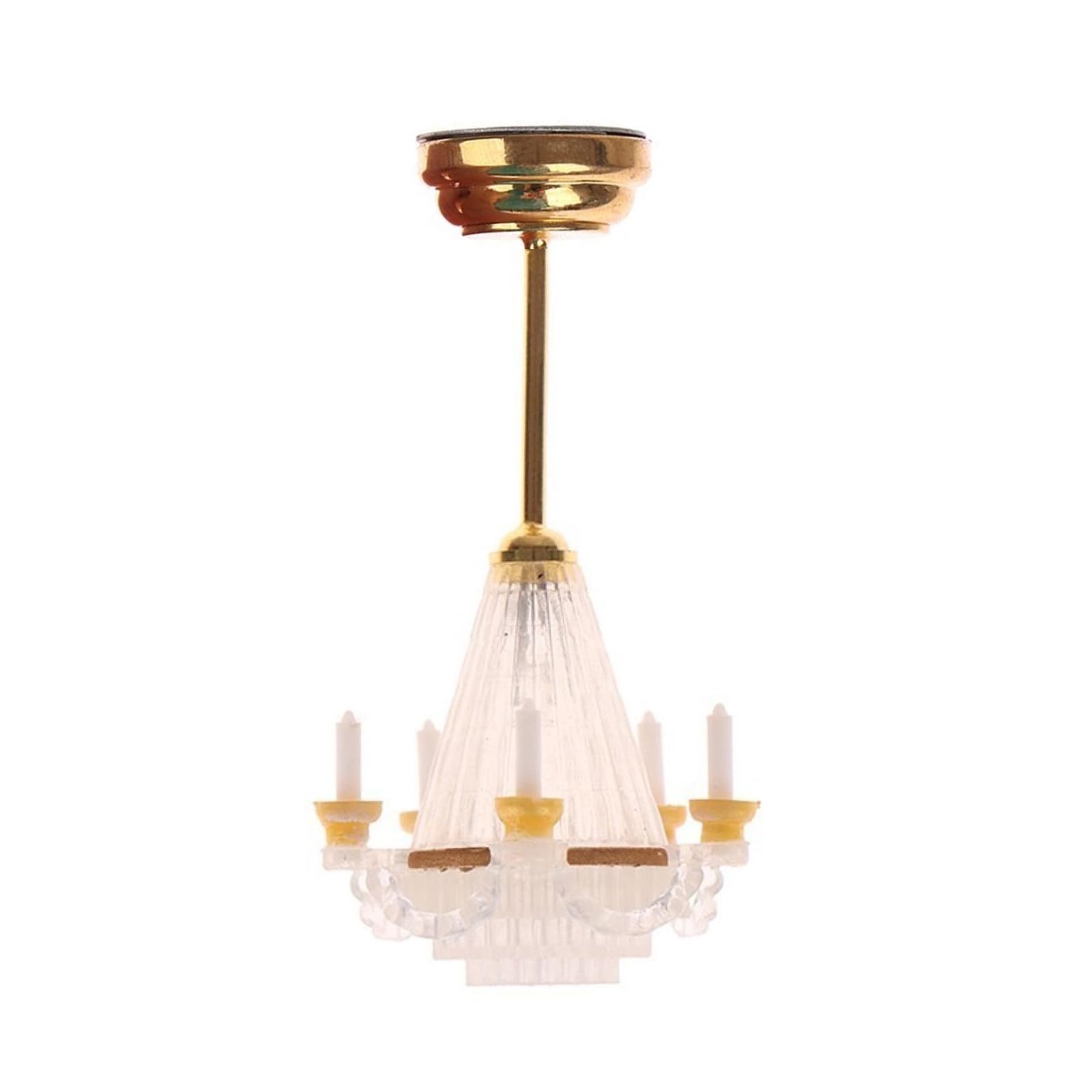 LUOZZY Dollhouse Chandelier Lights - Miniature Led Chandeliers for Dollhouse