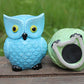 Zching Cute Owl Ceramic Piggy Bank Personalized Money Saving Bank For Kids Girls Nursery Gift Decor