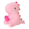 SQEQE Plush Dinosaur Stuffed Animal, 20 inch Pink Dino with Heart, Soft PP Cotton Toy for Kids, Perfect Gift for Anniversary & Birthdays