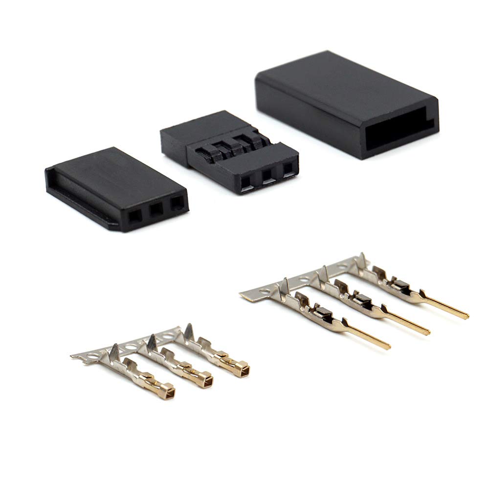 30 Sets Servo Plug Male Female Connector Crimp Pin Kit Compatible Futaba for Hitec Spektrum RC