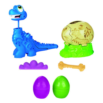 Play-Doh Dino Crew Growin Tall Bronto, Dinosaur Toys for Kids 3-5 with 2 Eggs