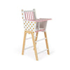 Janod Candy Chic Highchair – Wooden Baby Doll Chair - Ages 3+ - J05888